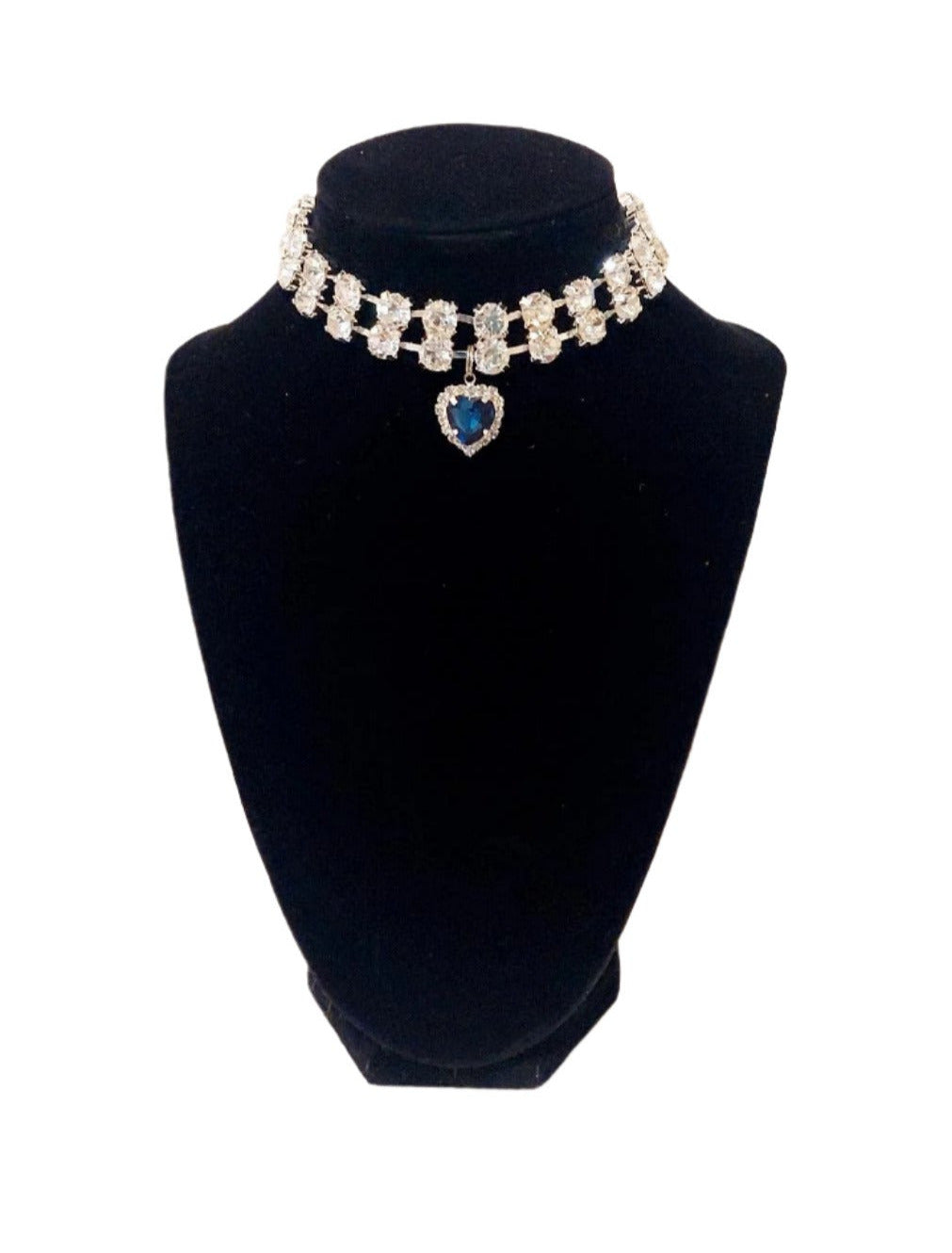 Pet Necklace 2 Strand Magnetic "Hope Diamond"