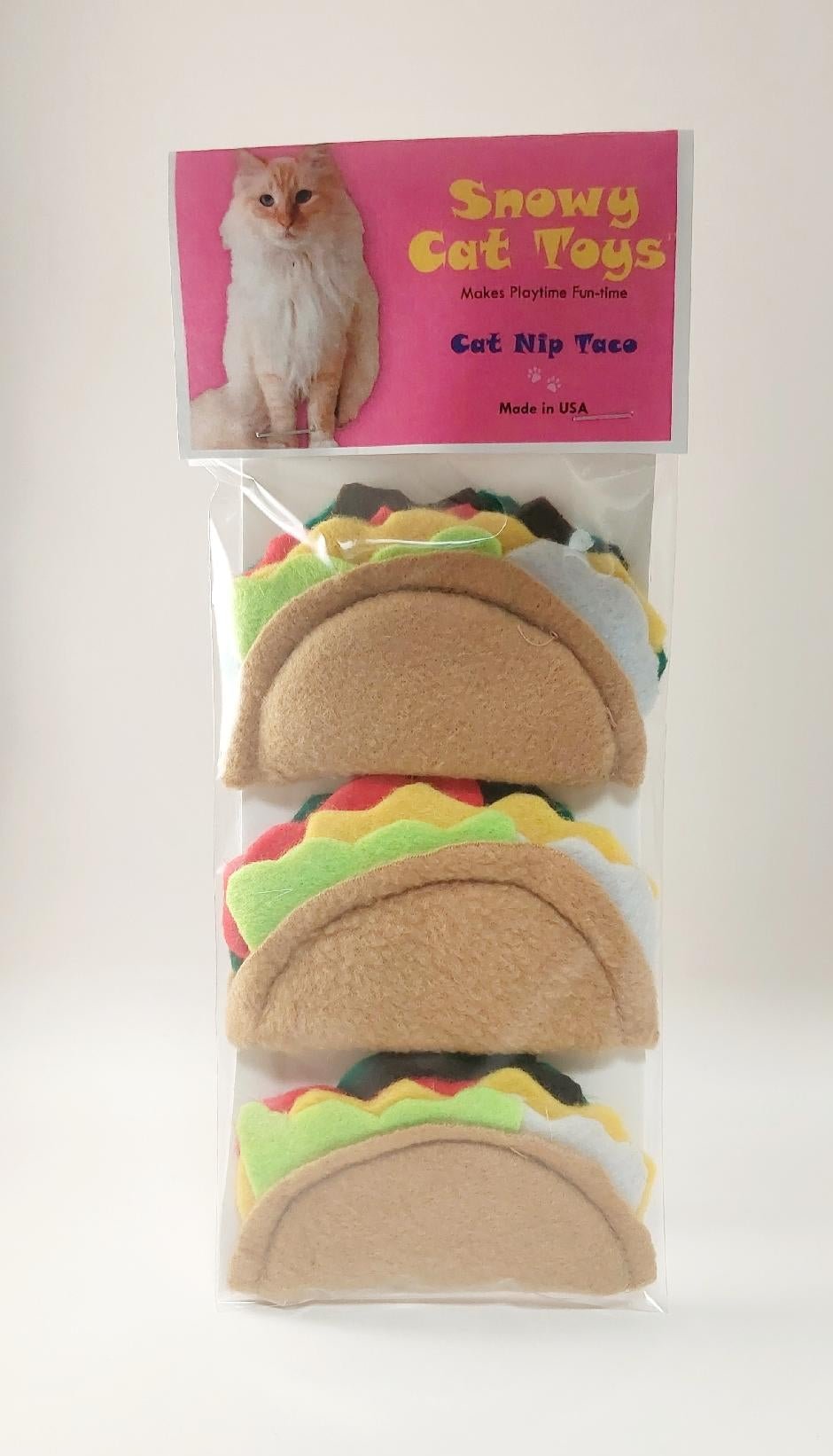 Cat Nip Taco Toy 3 Pack